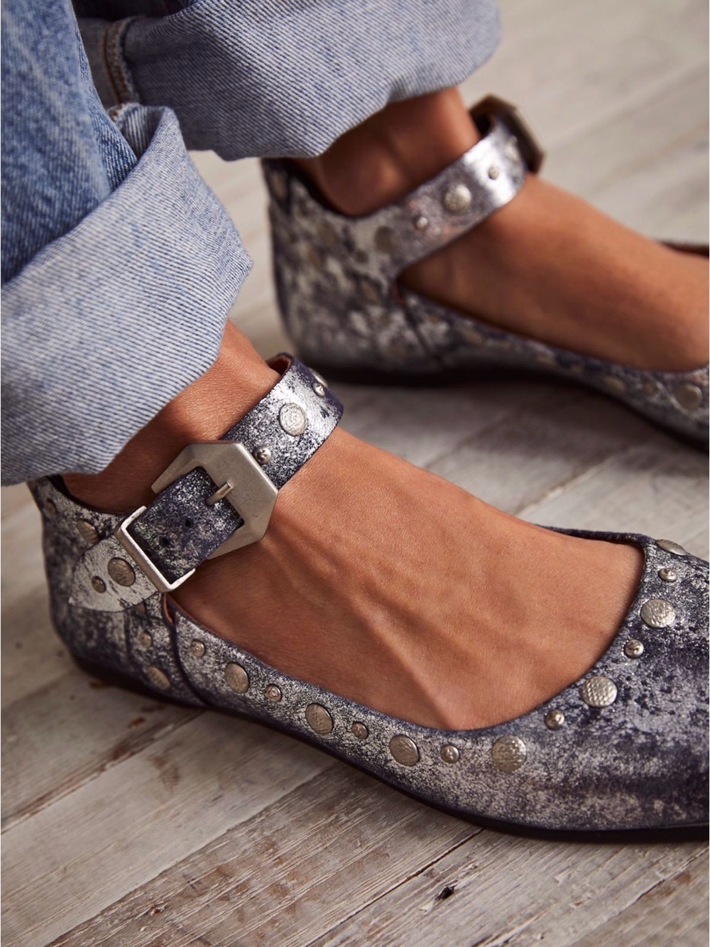 Free People Mystic Mary Jane Flats - Picture 2 of 10